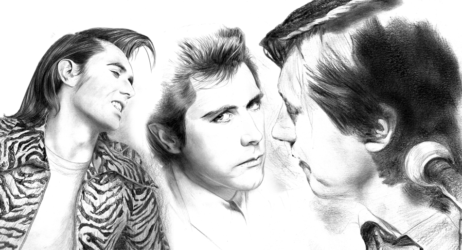 portrettekening Bryan Ferry